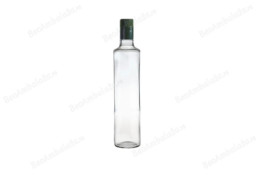 Providna staklena flaša 500mL, sa Guala grlom (sigurnosno zatvaranje, 1031/47), za sirće ili ulje-dimenzije_slike