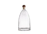 Staklena pljosnata flaša 500mL Staklena pljosnata flaša 500mL