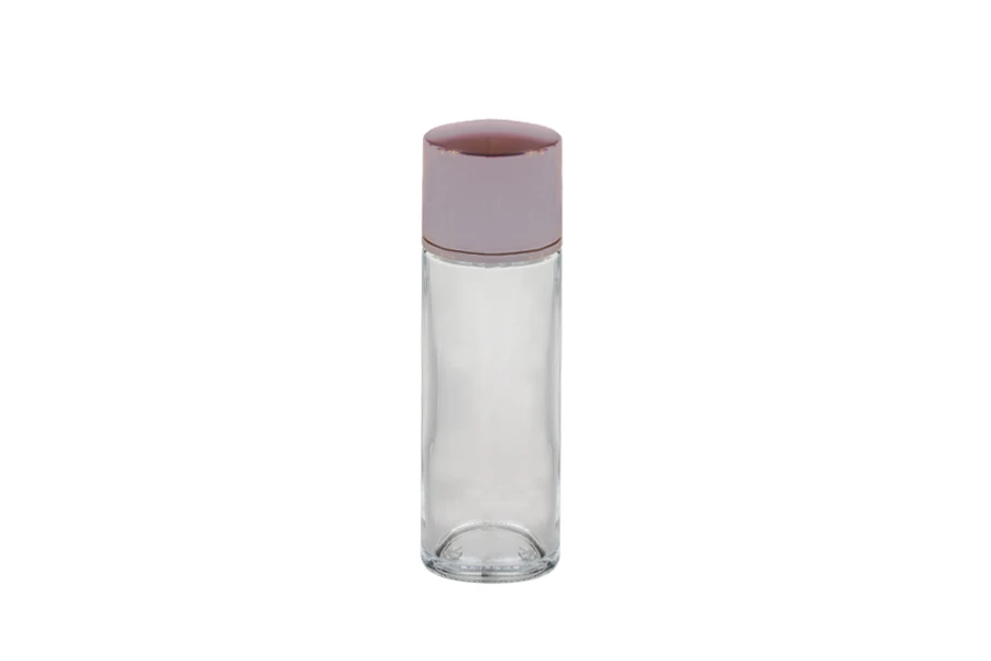 Staklena flašica za losion 100mL, sa roze aluminijumskim zatvaračem Staklena flašica za losion 100mL, sa roze aluminijumskim zatvaračem