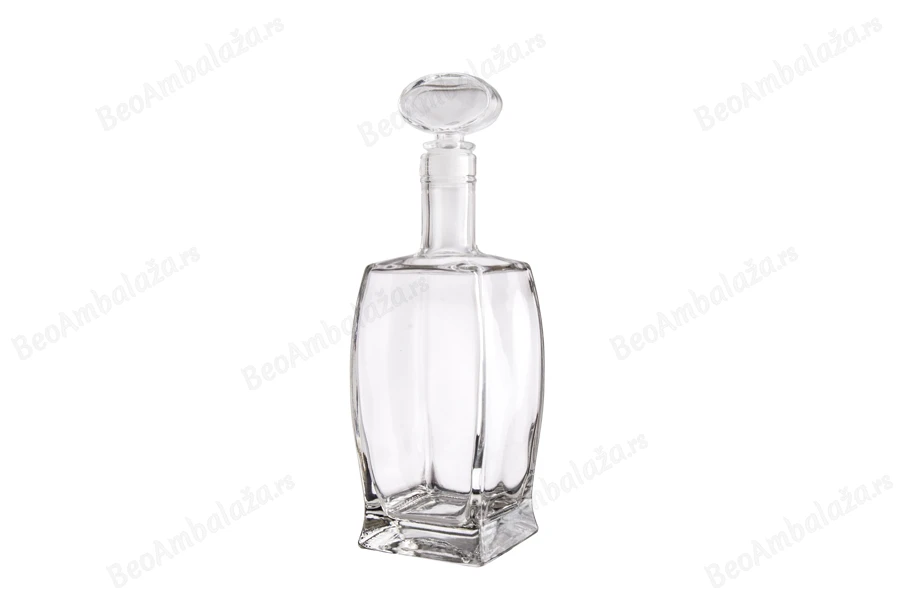 Lepa staklena četvrtasta flaša 500mL, F19-grupa_slika