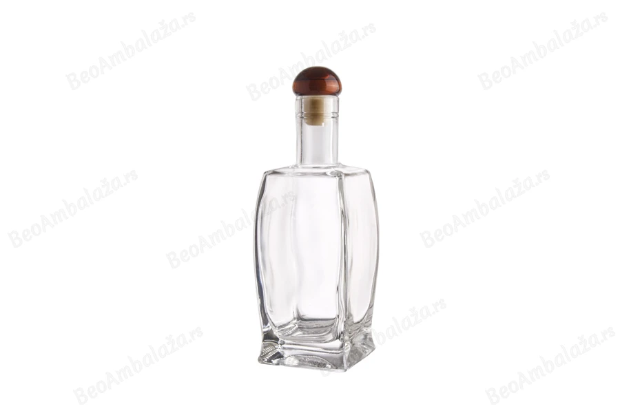 Lepa staklena četvrtasta flaša 500mL, F19-grupa_slika