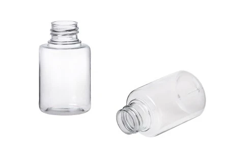 Plastična providna PET flašica 65mL, sa grlom PP 24-3