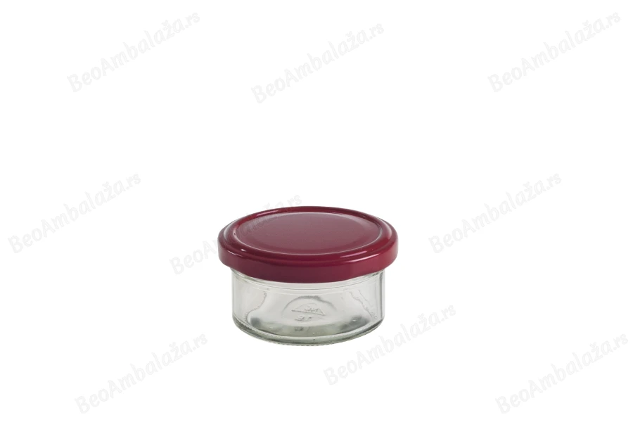Staklena teglica 70mL (za T.O 66 zatvarač) - bez zatvarača-