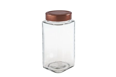Staklena kockasta tegla 580mL (za T.O. Deep zatvarač) - bez zatvarača-2