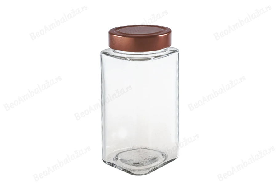 Staklena kockasta tegla 580mL (za T.O. Deep zatvarač) - bez zatvarača-dimenzije_slike
