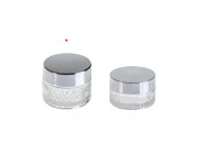Staklena teglica za kremu 50mL, sa aluminijumskim zatvaračem sa zaptivkom i međupoklopcem Staklena teglica za kremu 50mL, sa aluminijumskim zatvaračem sa zaptivkom i međupoklopcem