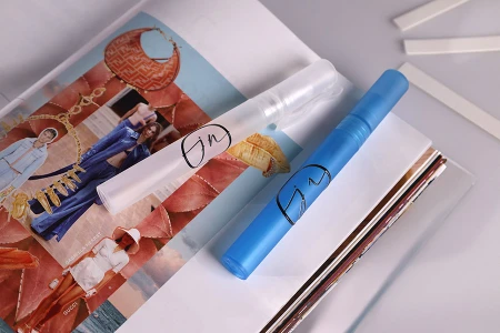 Plastična minijaturna bočica 10mL za parfeme, u 3 boje (poluprovidna, plava ili roze) - 25 kom-grupa_slika