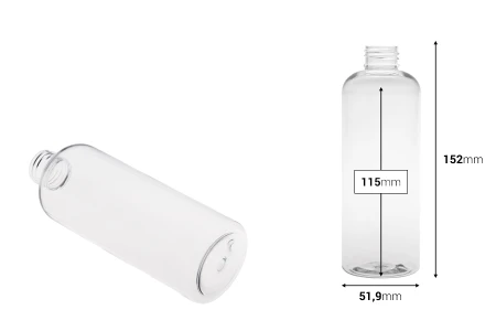PET boca od 250 ml u providnoj boji (PP 24/410)-dimenzije_slike