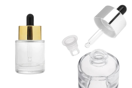 Providna staklena bočica od 30 mL sa pipetom i drenažnim elementom-slika_proizvoda