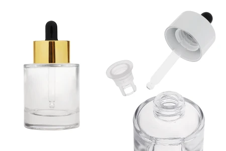 Providna staklena bočica od 50 mL sa pipetom i drenažnim elementom-slika_proizvoda