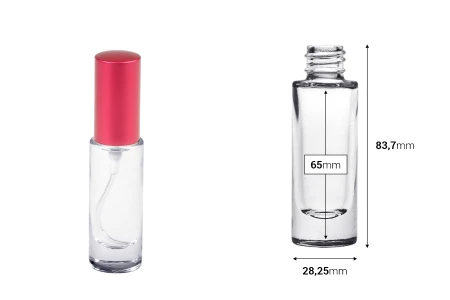 Cilindrična staklena bočica 15mL sa grlom PP18-2
