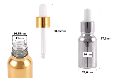 Staklena bočica od 15 mL sa pipetom za kozmetičke proizvode-dimenzije_slike