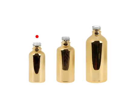 Staklena bočica za etarska ulja 30 mL sa PP18 grlom, u zlatnoj ili srebrnoj boji-grupa_slika