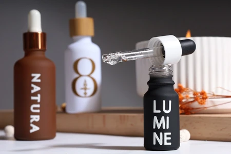 Staklena bočica od 100 mL za etarska ulja sa PP18 grlom u različitim bojama, gumirana-grupa_slika