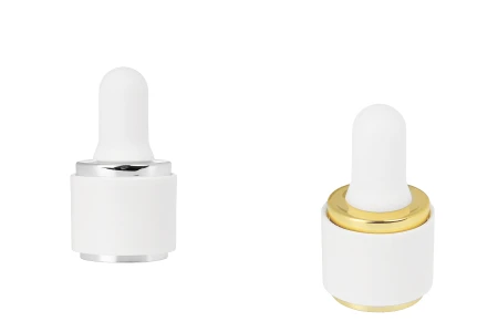 Set - plastični prsten za pipete sa gumicom za bočice u zlatnoj ili srebrnoj boji-slika_proizvoda