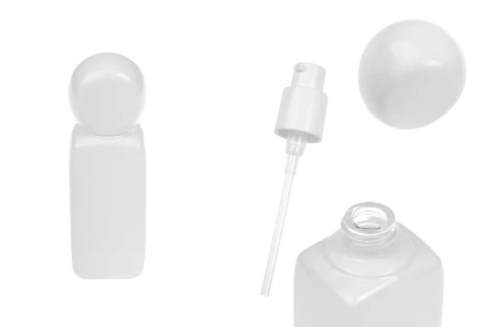 Staklena bela flašica 40mL sa pumpicom za kreme i poklopcem-slika_proizvoda