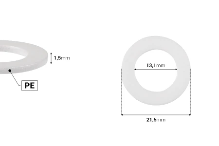Zaptivka za PP24 pumpice debljine 1,5mm - pogodna za pumpice sa šifrom 20-3554-dimenzije_slike