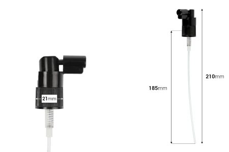 Plastični crni sprej 18/410 sa sigurnosnim mehanizmom-dimenzije_slike