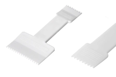 Plastična bela spatula za kremu 71 mm - 24 kom-1