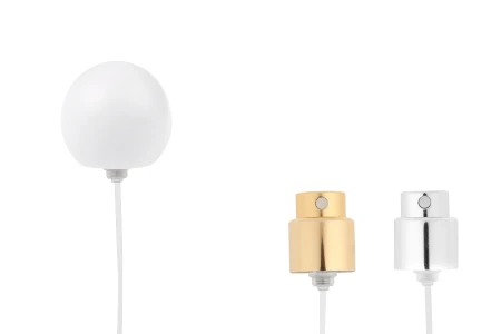 Sprej sa belim mat okruglim (malim) poklopcem za parfemske bočice sa sigurnosnim Crimp zatvaranjem od 15 mm-slika_proizvoda