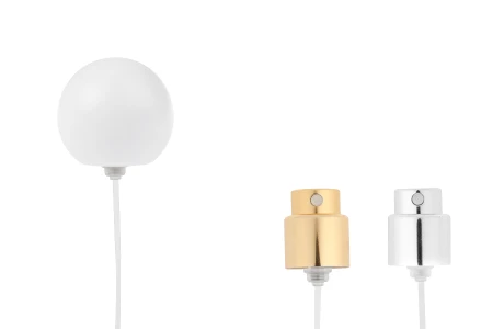 Sprej sa belim mat okruglim (velikim) poklopcem za parfemske bočice sa sigurnosnim Crimp zatvaranjem od 15 mm-slika_proizvoda