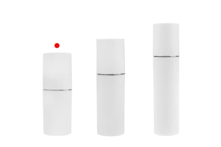 Bela MAT bočica od 30mL sa srebrnom ili zlatnom linijom, sa sprejom i belim MAT zatvaračem-grupa_slika