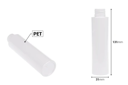 PET providna ili bela flašica 100mL (PP24), bez zatvarača - 12 kom-dimenzije_slike