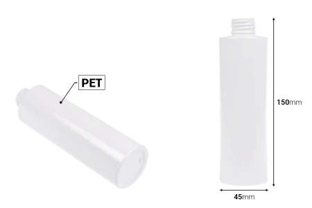 PET providna ili bela flašica 200mL (PP24), bez zatvarača - 12 kom-dimenzije_slike