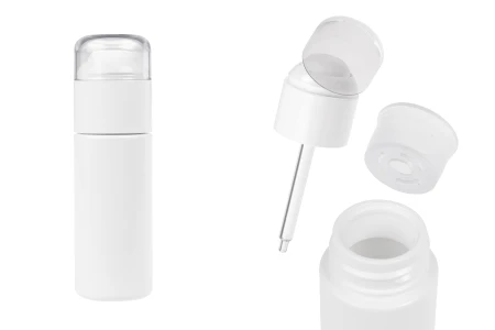 Plastična (PETG) bočica u providnoj boji od 50 mL sa pipetom i providnim poklopcem-slika_proizvoda