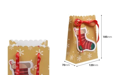 Božićne papirne poklon kese dimenzija 120x70x185 mm - 20 kom-dimenzije_slike