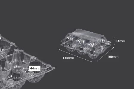 Plastične kutije za jaja sa 6 mesta, dimenzija 145x100x64 mm - 200 kom-dimenzije_slike