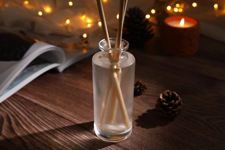 Staklena providna dekorativna bočica 150mL, pogodna za osveživač prostora-grupa_slika