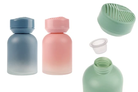 Staklena bočica za osveživač vazduha u automobilu, 120 mL sa poklopcem, čepom i upijajućom zaptivkom-slika_proizvoda