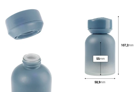 Staklena bočica za osveživač vazduha u automobilu, 120 mL sa poklopcem, čepom i upijajućom zaptivkom-dimenzije_slike