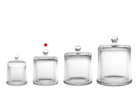 Dekorativna staklena fondanjera 210 mL sa zvono poklopcem-grupa_slika