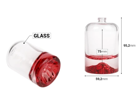 Parfemska bočica 100 mL sa sigurnosnim Crimp zatvaranjem od 15 mm i obojenim dnom-dimenzije_slike