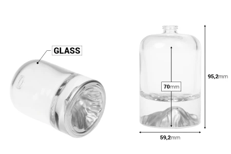 Parfemska bočica 30 mL sa sigurnosnim Crimp zatvaranjem od 15 mm i obojenim dnom-dimenzije_slike