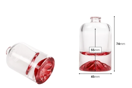 Parfemska bočica 30 mL sa sigurnosnim Crimp zatvaranjem od 15 mm i obojenim dnom-dimenzije_slike
