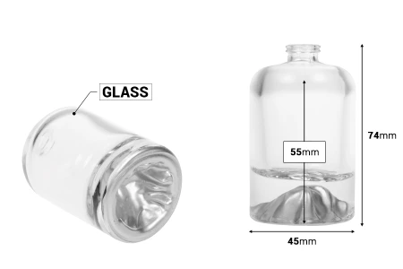 Parfemska bočica 30 mL sa sigurnosnim Crimp zatvaranjem od 15 mm i obojenim dnom-dimenzije_slike