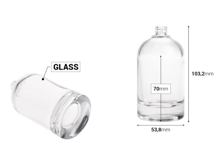 Staklena cilindrična bočica za parfem 100mL sa grlom 15/400-dimenzije_slike
