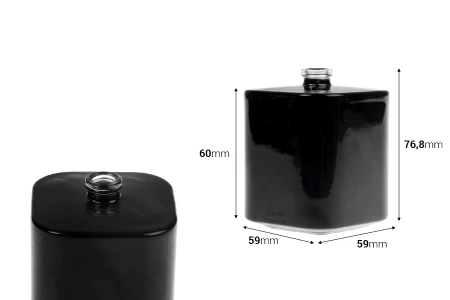 Парфемска бочица од 100 мл са сигурносним „crimp“ затварачем од 15 мм, у белој или црној боји-dimenzije_slike