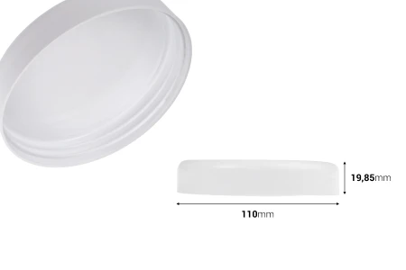 Beli plastični zatvarač za PET kutijicu-dimenzije_slike