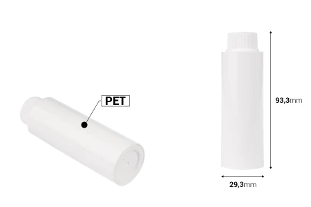 Zamenska unutrašnja bela bočica sa belim zatvaračem za šifru 23-2651-dimenzije_slike