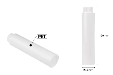 Zamenska unutrašnja bela bočica sa belim zatvaračem za šifru 23-2652-dimenzije_slike