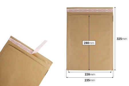Koverta 235x280 mm sa unutrašnjim papirnim ojačanjem i samolepljivim zatvaranjem-2