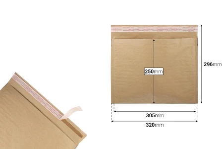 Koverta 320x250 mm sa unutrašnjim papirnim ojačanjem i samolepljivim zatvaranjem-2