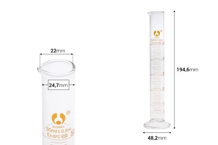 Staklena menzura 50mL-2