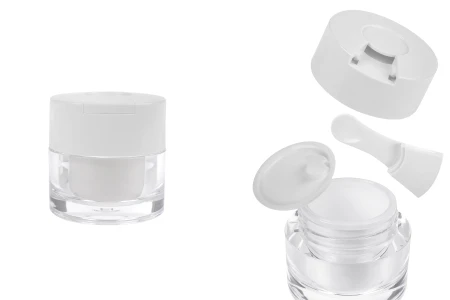 Akrilna teglica od 30mL sa belim zatvaračem, spatulom i plastičnim međupoklopcem-slika_proizvoda