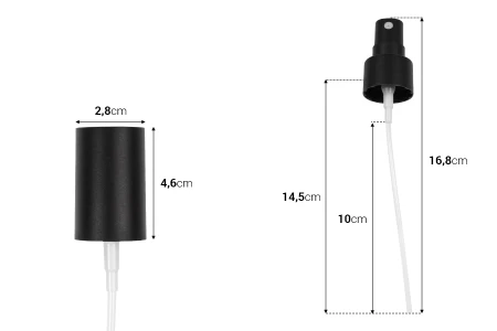 Plastični (PET) sprej za bočice sa šifrom #19-3438 - #19-3443 (cev od 10 cm)-dimenzije_slike