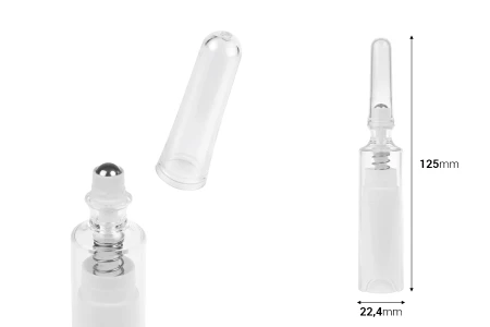 Airless bočica 5mL za serum sa roll-on i poklopcem-dimenzije_slike